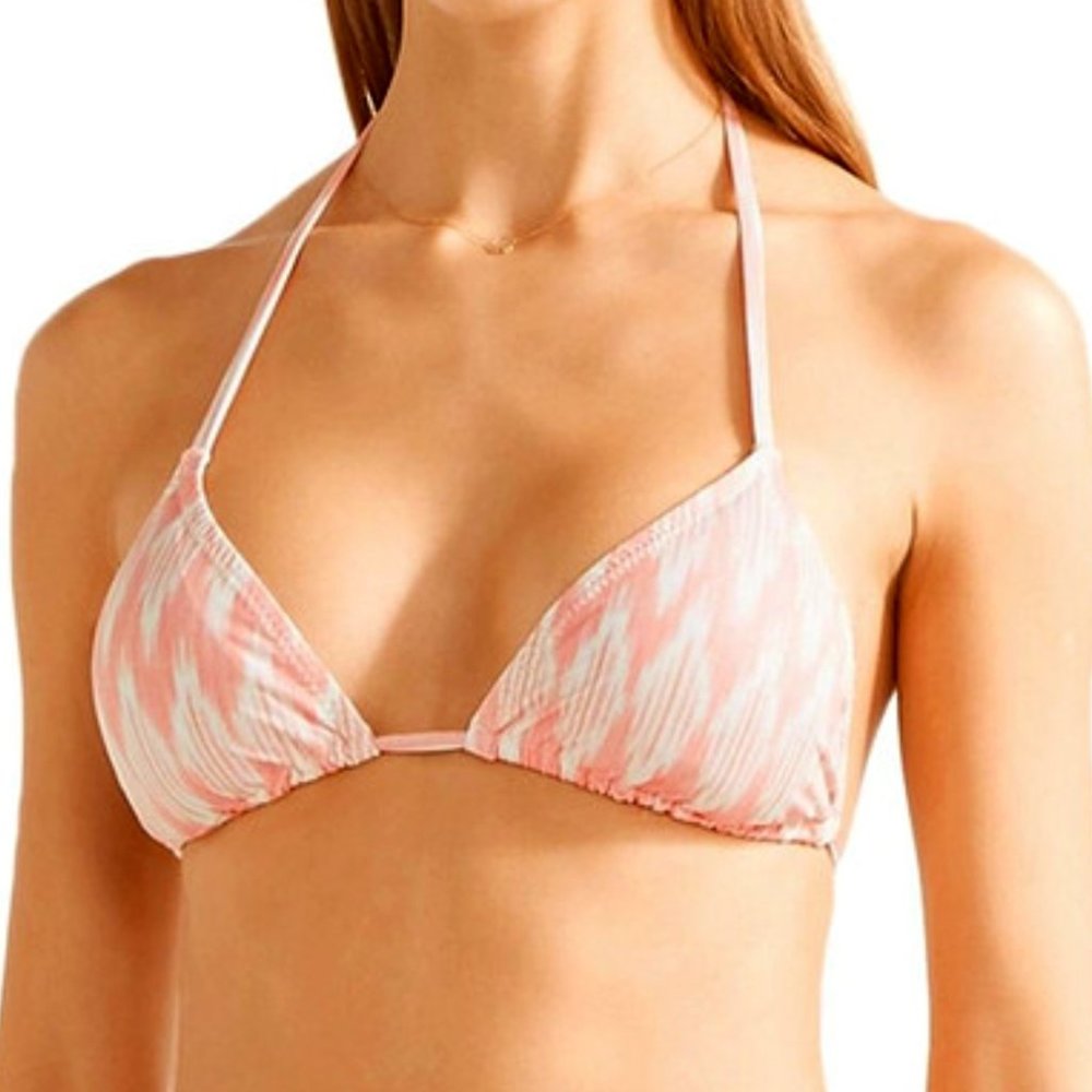 EBERJEY Ikat Print Gisele Triangle String Bikini Top S NWT
